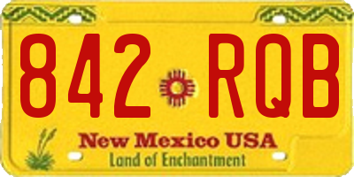 NM license plate 842RQB