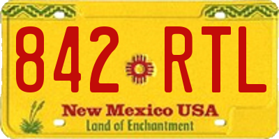 NM license plate 842RTL