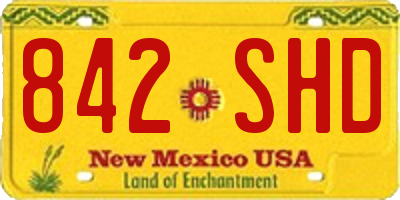 NM license plate 842SHD