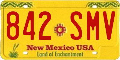 NM license plate 842SMV