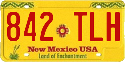 NM license plate 842TLH
