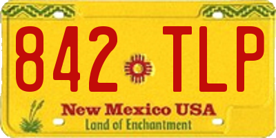 NM license plate 842TLP