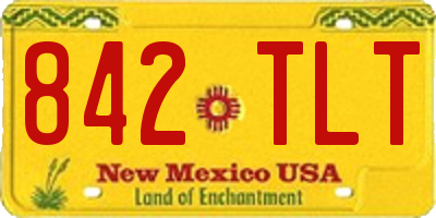 NM license plate 842TLT