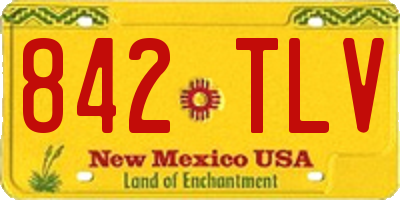 NM license plate 842TLV