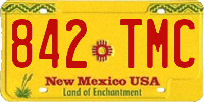 NM license plate 842TMC