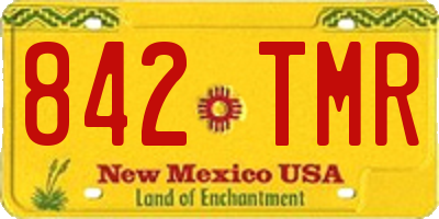 NM license plate 842TMR
