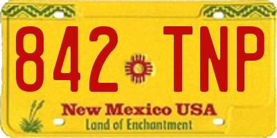NM license plate 842TNP