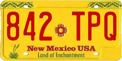 NM license plate 842TPQ