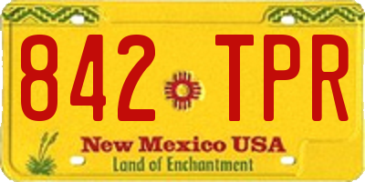 NM license plate 842TPR