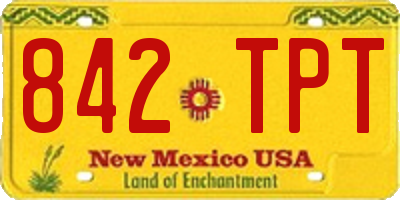 NM license plate 842TPT