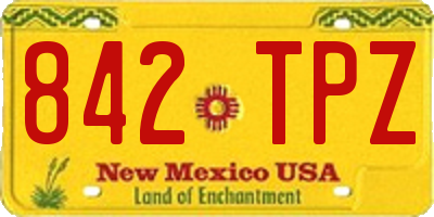 NM license plate 842TPZ