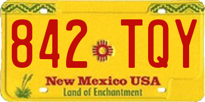NM license plate 842TQY