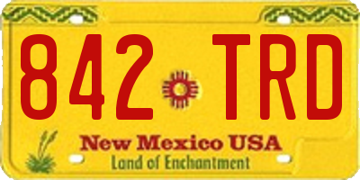 NM license plate 842TRD