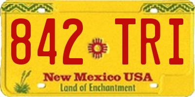 NM license plate 842TRI