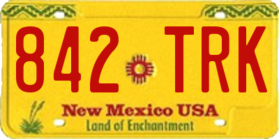 NM license plate 842TRK