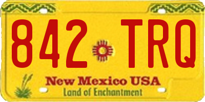 NM license plate 842TRQ