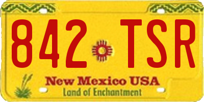 NM license plate 842TSR