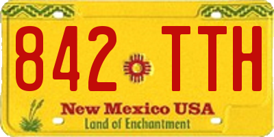 NM license plate 842TTH