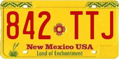 NM license plate 842TTJ