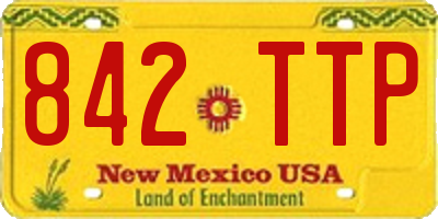 NM license plate 842TTP