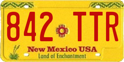 NM license plate 842TTR