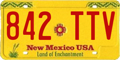 NM license plate 842TTV