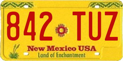 NM license plate 842TUZ
