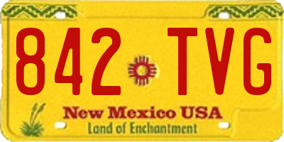 NM license plate 842TVG