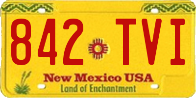 NM license plate 842TVI