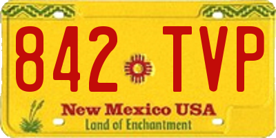 NM license plate 842TVP