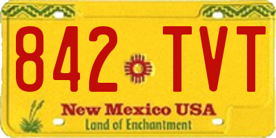 NM license plate 842TVT