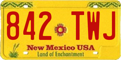NM license plate 842TWJ
