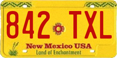 NM license plate 842TXL