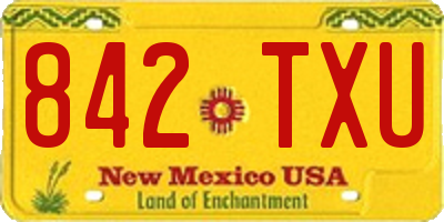NM license plate 842TXU