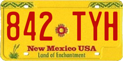 NM license plate 842TYH