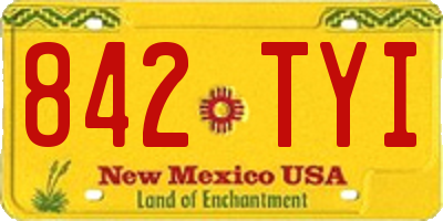 NM license plate 842TYI