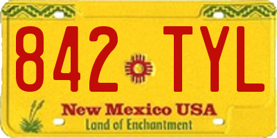 NM license plate 842TYL