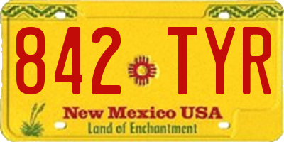 NM license plate 842TYR