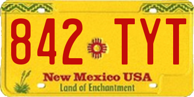 NM license plate 842TYT