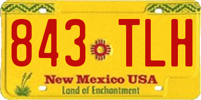 NM license plate 843TLH