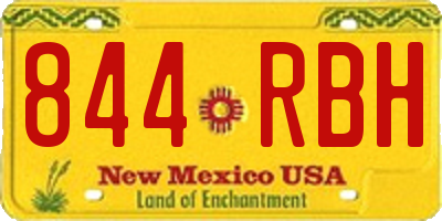 NM license plate 844RBH