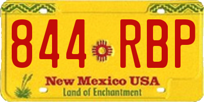 NM license plate 844RBP