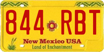 NM license plate 844RBT