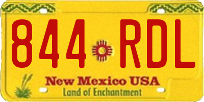 NM license plate 844RDL