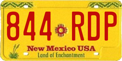 NM license plate 844RDP