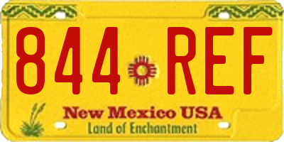 NM license plate 844REF