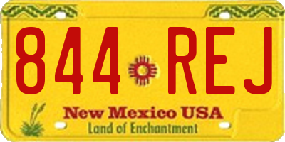 NM license plate 844REJ
