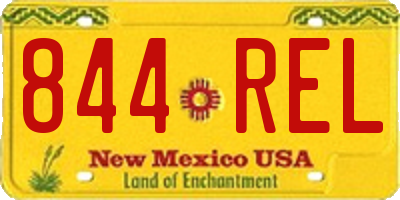 NM license plate 844REL