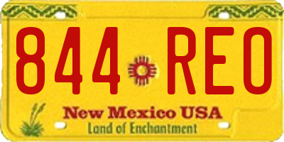 NM license plate 844REO