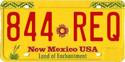 NM license plate 844REQ